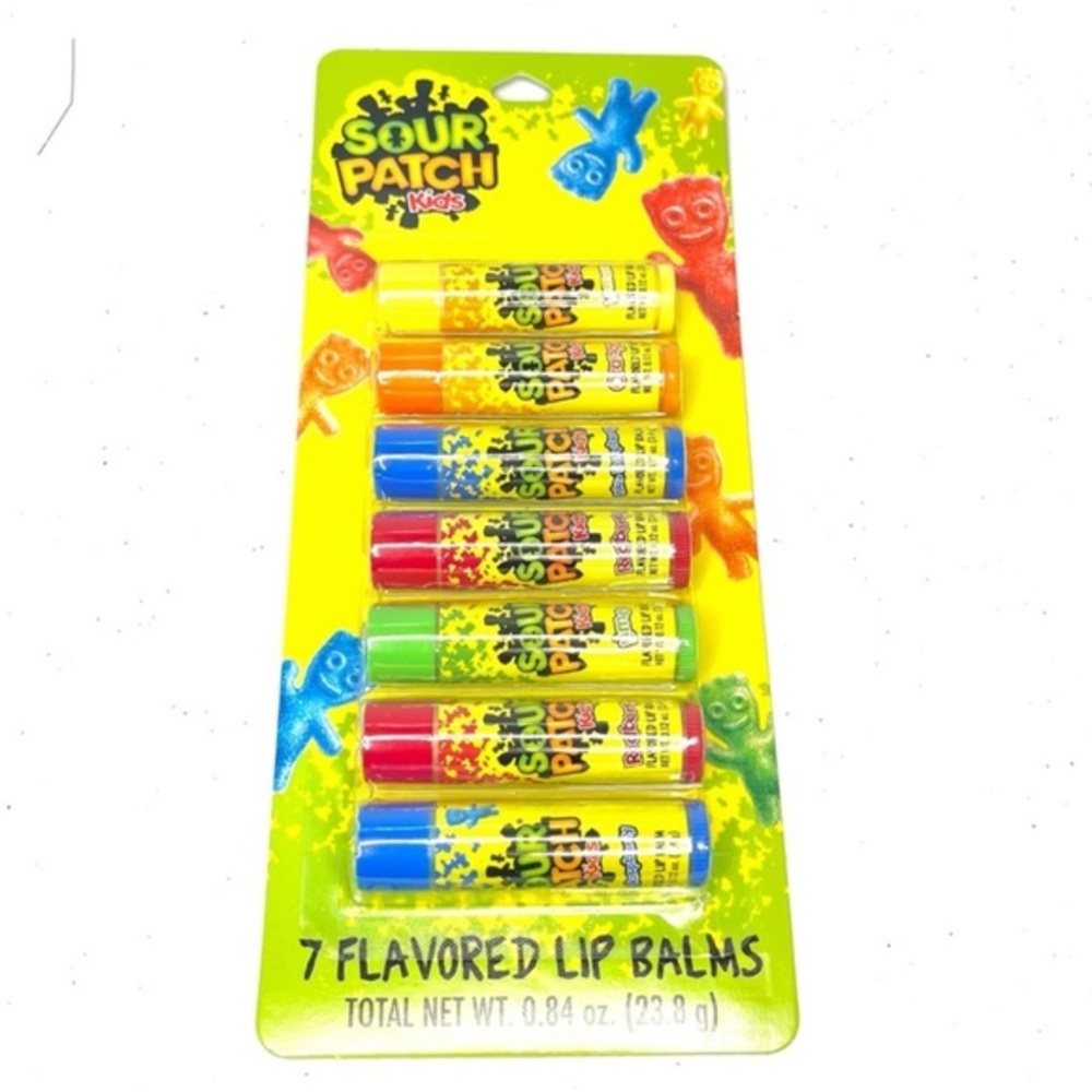 Sour patch kids. Flavored Lip Balms - 7 Pack